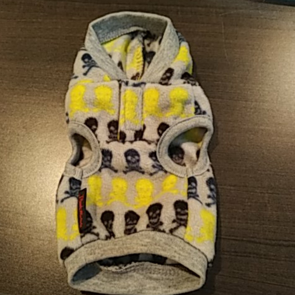 Bret michaels Skull and bones dog hoodie
